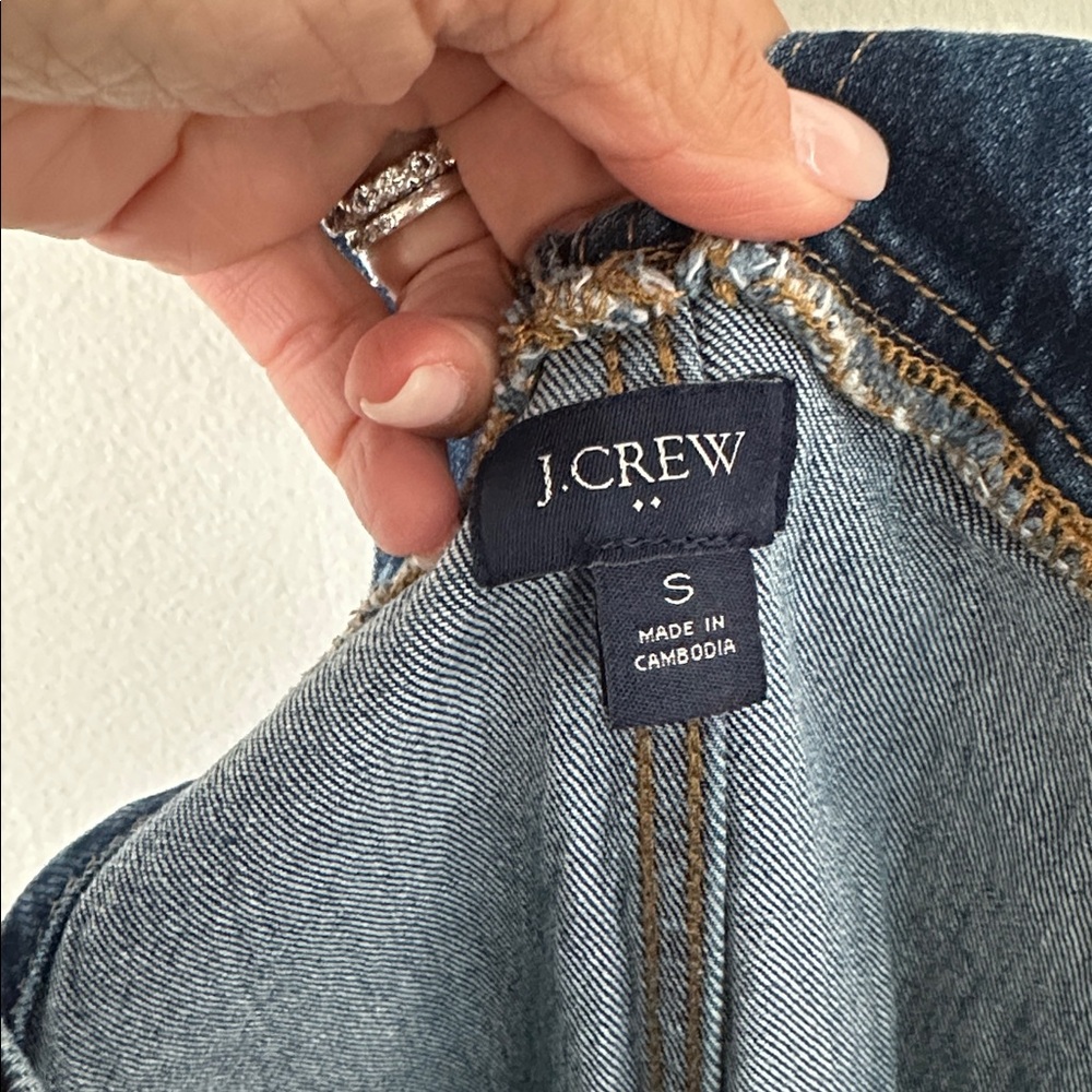 J. Crew denim overalls size small - Picture 3 of 5